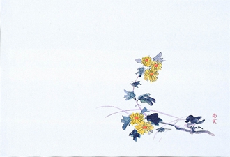 223-13 四季紙富久寿尺3 菊